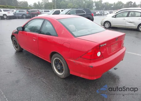 2005 Honda Civic Lx z USA, uszkodzony, nr VIN 1HGEM22525L057953